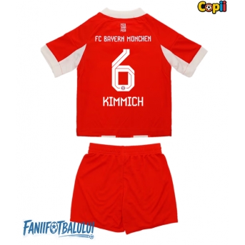 Bayern Munich Joshua Kimmich #6 Echipament de Fotbal Replică 2025-26 Copii Acasa (+ Șorturi)